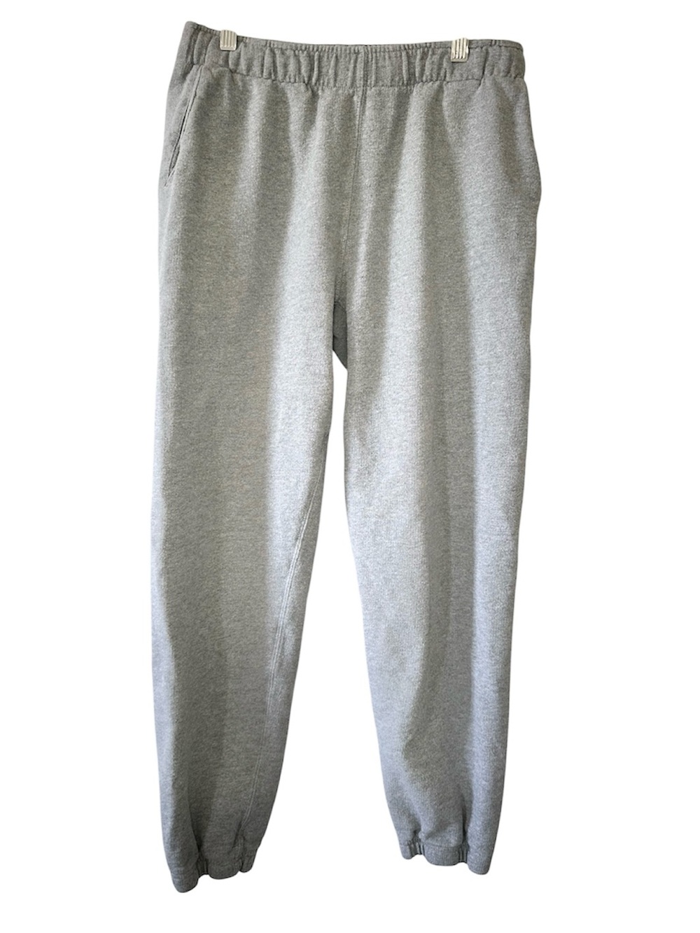 Buck Mason Men’s Heather Gray Drawstring Waist Lounge French Terry Sweatpants-XS